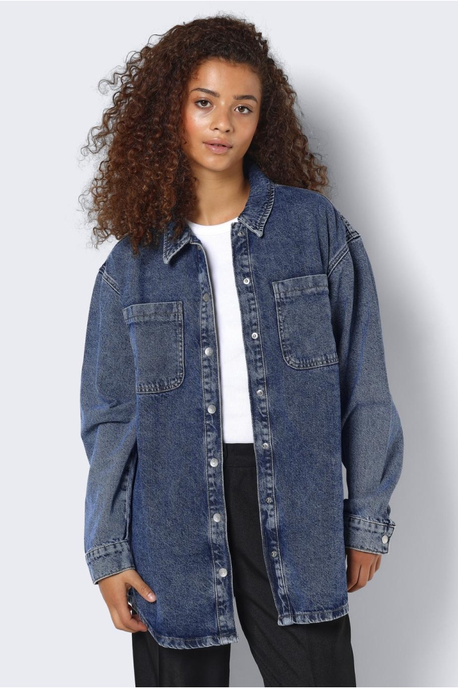 NMALVA L/S DENIM SHACKET AZ351MB 27029309 MEDIUM BLUE DENIM